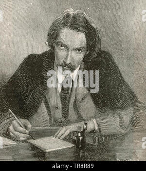 ROBERT LOUIS STEVENSON (1850-1894) Scottish novelist and travel writer Stock Photo