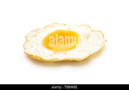 Fried egg isolated on white background Stock Photo