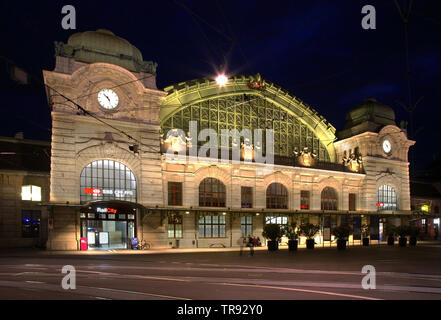 Railway station in Basel. Switzerland Stock Photo