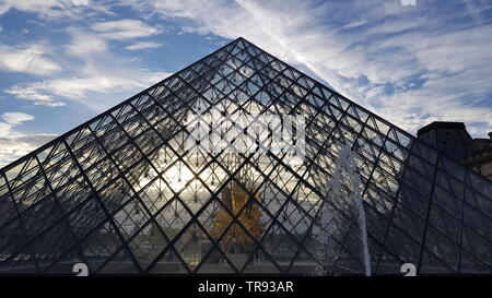 Louvre Museum in Paris Stock Photo