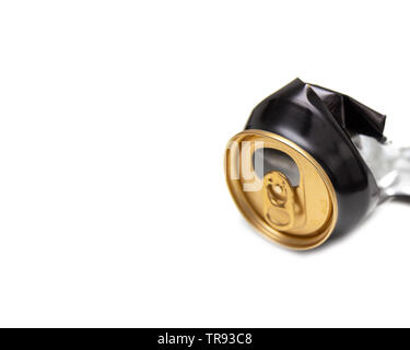 Compressed can isolated on a white background Stock Photo