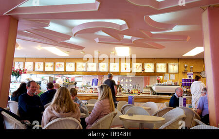 Morellis Ice Cream Parlour, Broadstairs, Kent UK Stock Photo