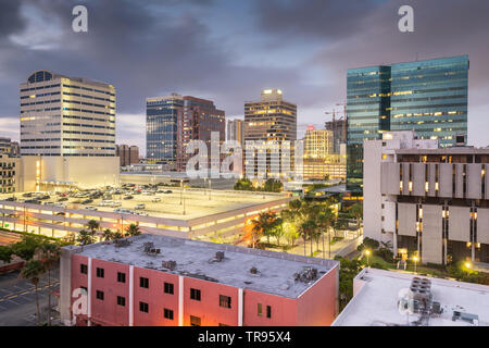 Ft. Lauderdale, Florida, USA downtown cityscape at dusk. Stock Photo