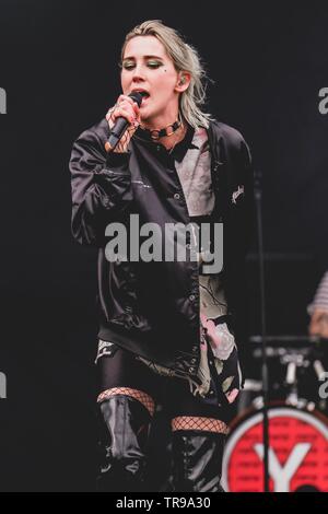 Yonaka perform at This Is Tomorrow Festival in Newcastle on 26th May 2019. Stock Photo