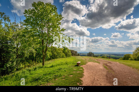 Natural beauty of The Clent Hills, Worcestershire, England Stock Photo