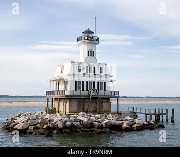 Long Island, New York, May 2019, Memorial Day Weekend - Long Beach Bar Bug Lighthouse Stock Photo
