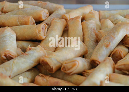 Chinese style vegetable spring roll Stock Photo