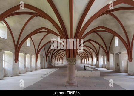 Dormitorium in the eberbach monastery near eltville germany Stock Photo