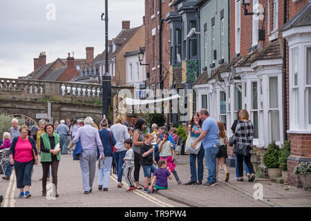 The waterfront at Bewdley on a summers day, Worcestershire, England, UK Stock Photo