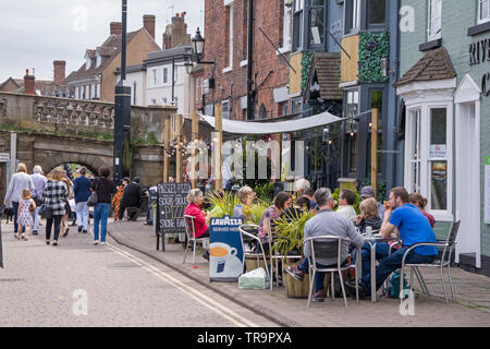 The waterfront at Bewdley on a summers day, Worcestershire, England, UK Stock Photo