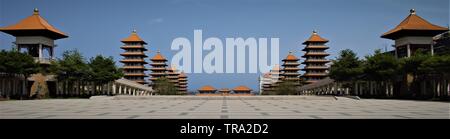 Fo Guang Shan Buddha Memorial in Kaohsiung, Taiwan Stock Photo