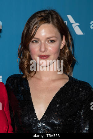 HEMEL HEMPSTEAD - ENGLAND - MAY 31 2019: Holliday Grainger attends the Animals European premiere at the Sundance Film Festival, Picturehouse Central. Stock Photo