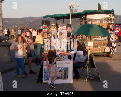 Italy, Tuscany, Florence, tourists around the city Stock Photo