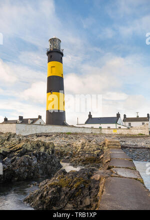 Saint John's Lighthouse, Killough, Downpatrick, County Down, Northern Ireland. Stock Photo
