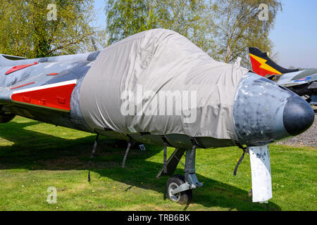 Hawker Hunter Cold War fighter jet Stock Photo