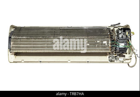 Air conditioner old inside circuit system Stock Photo