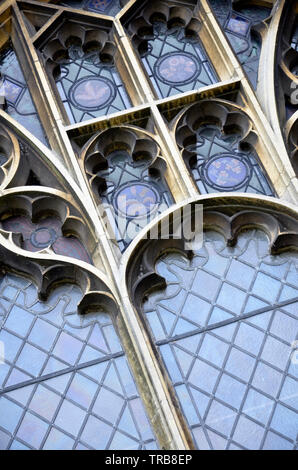 leaded window st mary's church bungay suffolk uk Stock Photo