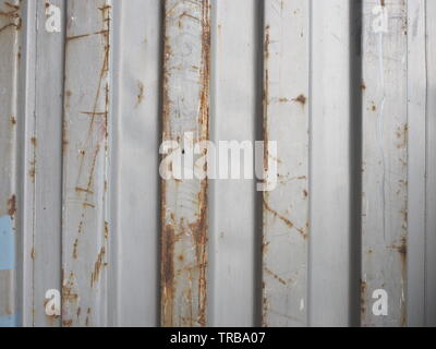 Rust on the iron wall Stock Photo