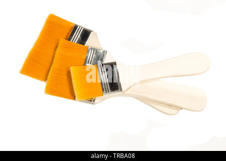 Painting brushes isolated on white background Stock Photo
