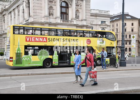 Sightseeing bus Vienna Austria 2019 Stock Photo