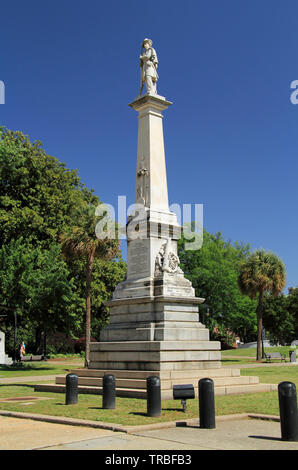 A monument on the grounds of the South Carolina statehouse honors soldiers who fought for the Confederacy during the American Civil War Stock Photo