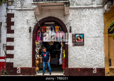 Souvenir shop in Panama City Casco Viejo Stock Photo