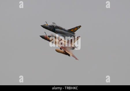 Couteau Delta Display Team in the Dassault Mirage 2000D Stock Photo