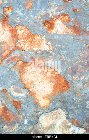Weathered Rock Textured and Multi Colored Stock Photo