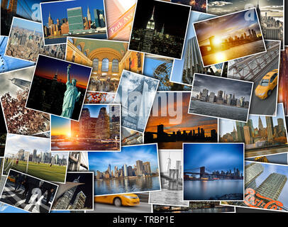 Set of the travel photos of New York City. Stock Photo