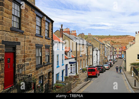 High Street, Staithes, Borough of Scarborough, North Yorkshire, England, Great Britain, United Kingdom, UK, Europe Stock Photo