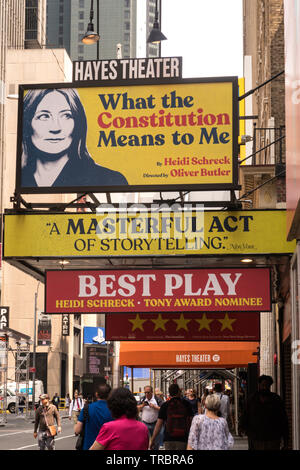 Broadway at West 44th Street. Times Square Theater District. Manhattan