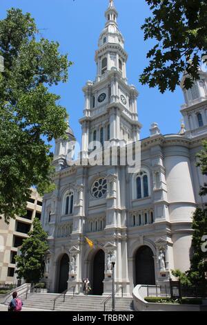 Cathedral of the Blessed Sacrament, Sacramento, California Stock Photo