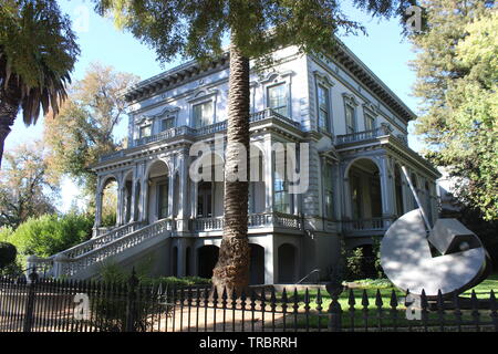 Crocker Mansion, Crocker Art Museum, Sacramento, California Stock Photo