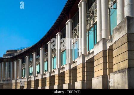 Exterior of curved building by the Lloyds amphitheatre on the harbourside in Bristol, Gloucestershire, England, UK Stock Photo