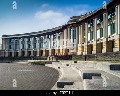 Lloyds amphitheatre and curved building by the harbourside in Bristol centre, Gloucestershire, England, UK Stock Photo