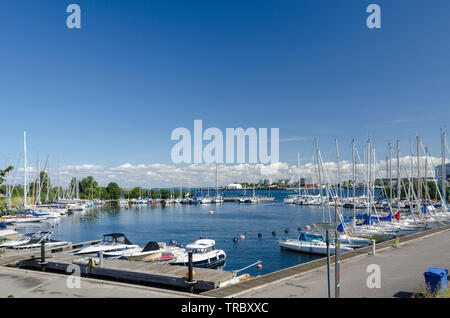 Langelinie Marina in Copenhagen Stock Photo