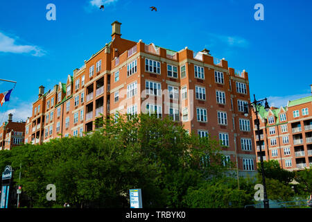luxury apartment building complex Oceana at Brighton Beach, Brooklyn, New York Stock Photo