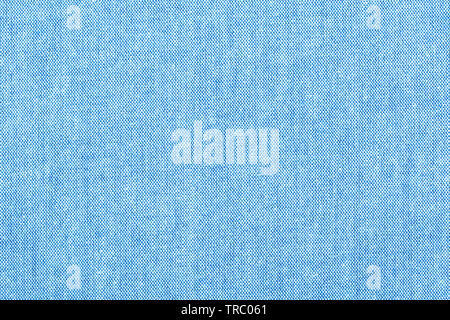 Blue colored seamless linen texture or fabric background Stock Photo