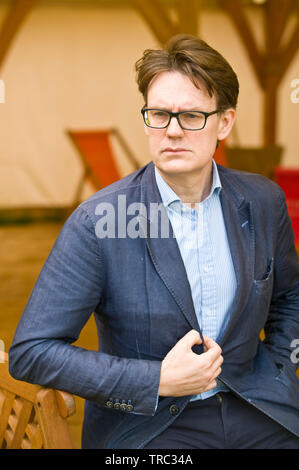 Thomas Grant QC practising barrister and author pictured at Hay Festival Hay on Wye Powys Wales UK Stock Photo