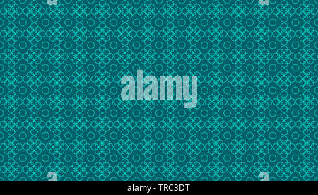 Abstract geometrical background with overlapping octagonal linear and two-dimensional shapes over a teal blue background Stock Photo