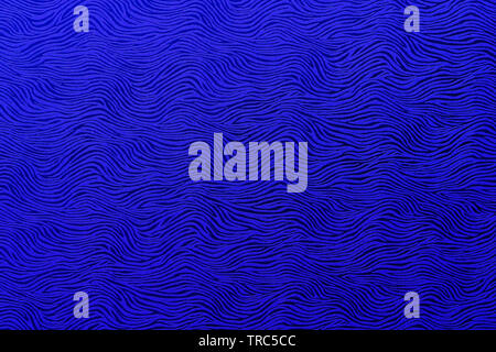 Abstract wavy royal blue pattern Stock Photo