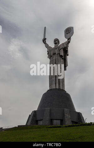 The Motherland Monument at Museum of The History of Ukraine  - Kiev, Ukraine Stock Photo