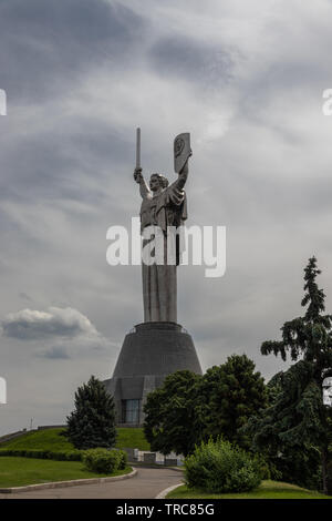 The Motherland Monument at Museum of The History of Ukraine  - Kiev, Ukraine Stock Photo