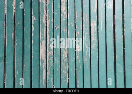 surface with green painted wooden planks Stock Photo