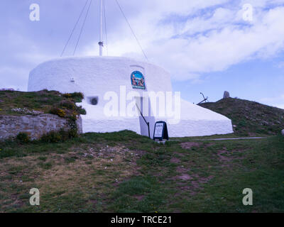 Burghead Visitor Centre entry by donation details of former Pictish Fort on the Moray Coastal Trail Speyside Northern Scottish Highlands Stock Photo