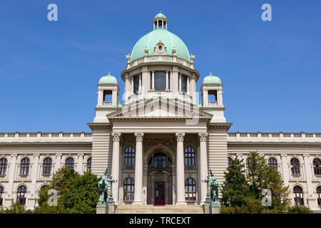 House of the National Assembly, the Serbian Parliament Building, Belgrade, Serbia Stock Photo