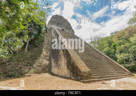 Ancient Mayan Pyramids at Tikal National Park, in Guatemala