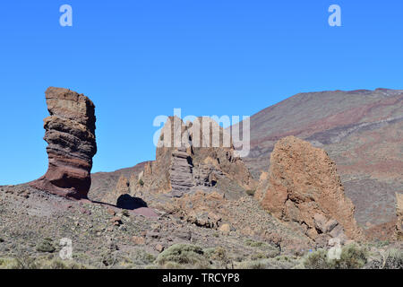 Roque Cinchado in Tiede national park in Tenerife Stock Photo