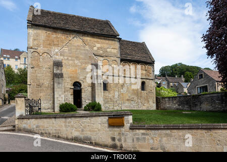 Anglo-Saxon Church of St. Laurence a Grade I listed building, Bradford on Avon, Wiltshire, England, UK Stock Photo