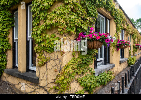 Dunraven Arms Hotel in Adare, Ireland - Considered One of Ireland's Prettiest Towns Stock Photo